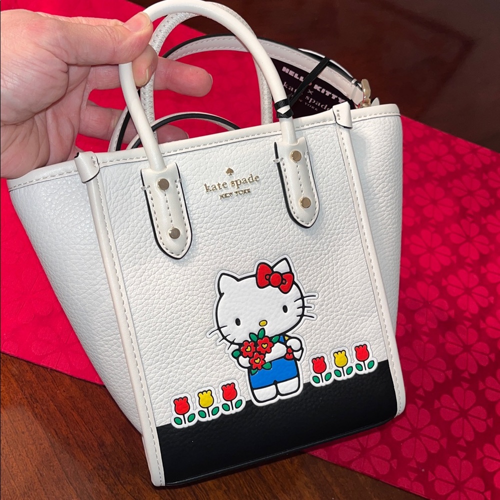 kate spade NWT! Hello Kitty X Ella Mini Tote - Picture 9 of 14